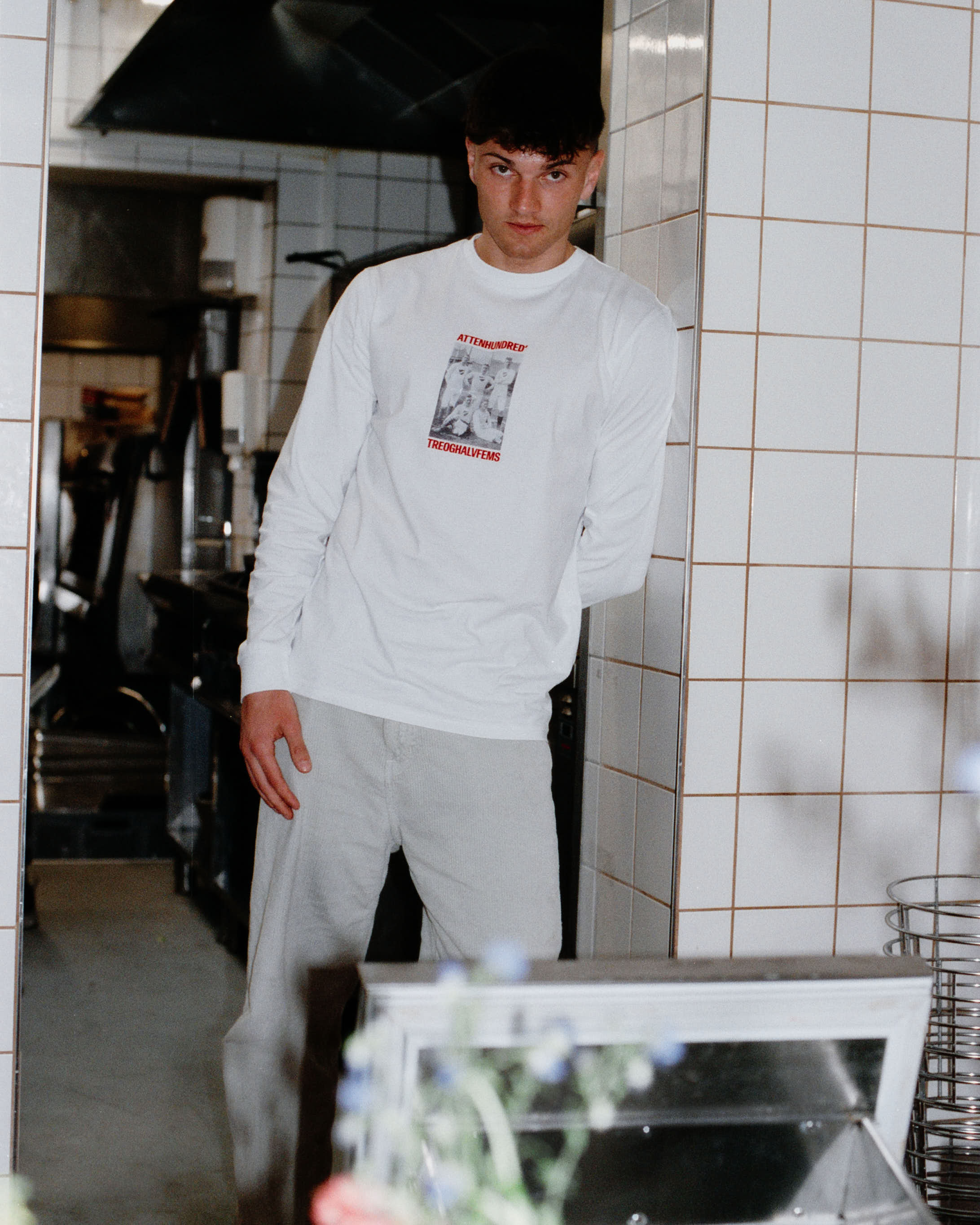 1893 langærmet T-shirt